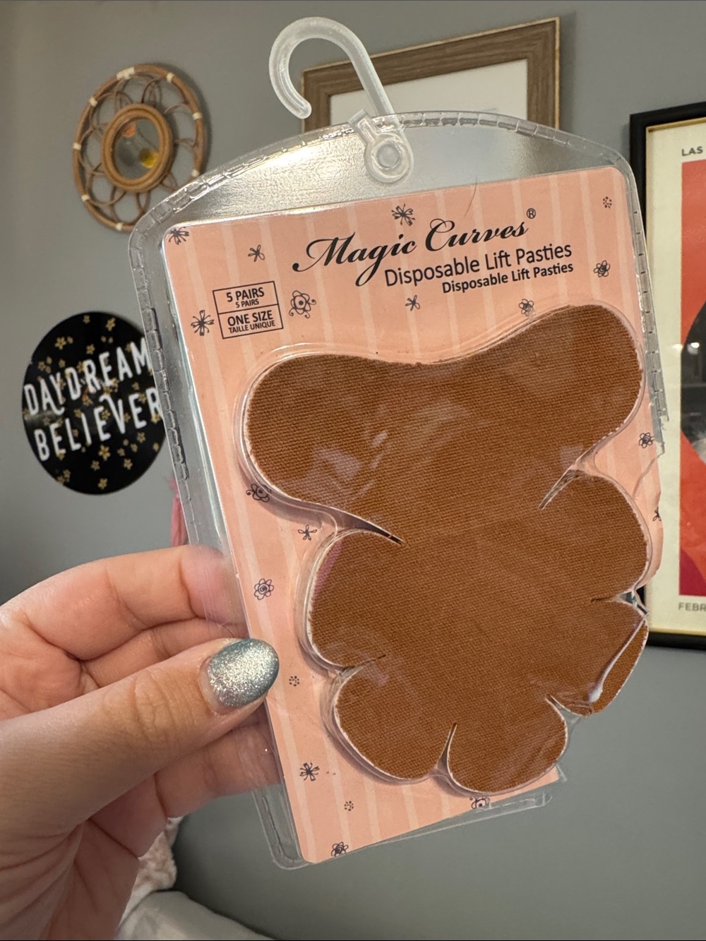 Opened - Magic Curves Disposable Lift Pasties - Brown